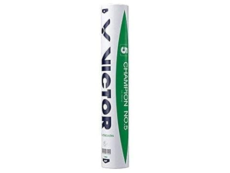 VICTOR Champion No 5 Shuttlecock Pack of 12 (Speed 77)