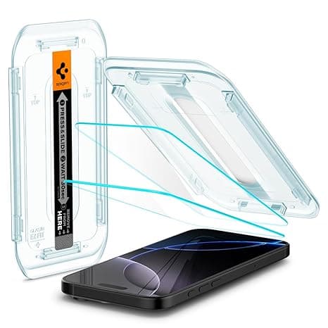 Spigen EZ Fit Tempered Glass Screen Protector Guard For iPhone 16 Pro - 2 Pack
